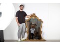 Baroque Louis XV Style Gilt Wall Mirror 