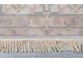 Hand-Knotted Ivory Oushak Style Rug (5'8