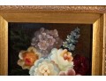 Oil On Canvas Floral Still Life Painting -- Signed 
