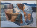*Helen F. Ginsberg (American, 1922-2011) Oil On Canvas Of Badlands