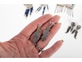 Collection Of Sterling Silver Native Tribal Earrings 