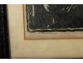 1929 Antique Madonna Woodcut -- Signed