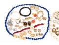 Collection Of Signed Costume And Fashion Jewelry, And Stone Jewelry Pieces