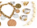 Collection Of Signed Costume And Fashion Jewelry, And Stone Jewelry Pieces