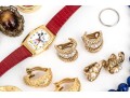 Collection Of Signed Costume And Fashion Jewelry, And Stone Jewelry Pieces