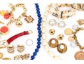 Collection Of Signed Costume And Fashion Jewelry, And Stone Jewelry Pieces