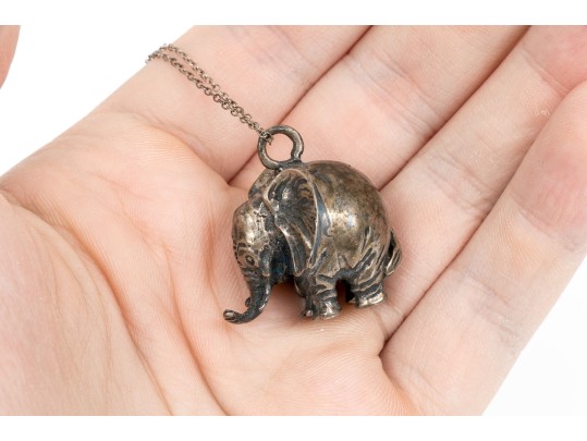 Sterling Silver Assorted Lot Of Charming Elephant Motif Jewelry Pieces