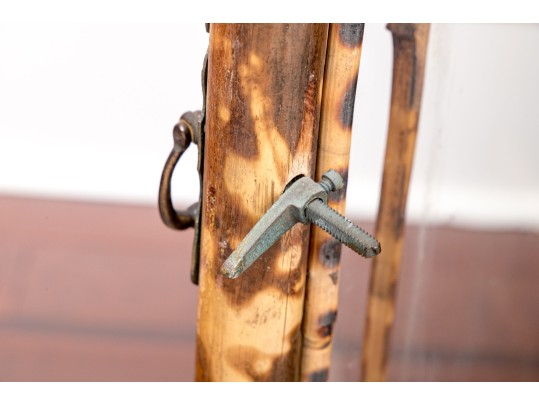 Antique 19th C. Bamboo Framed Glass Paneled Book Case