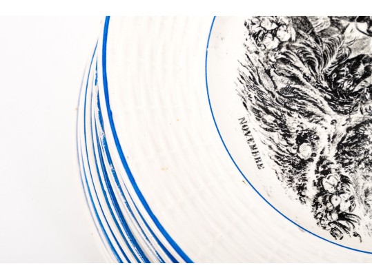 Set Of Eleven French, Digoin Ceramic 7