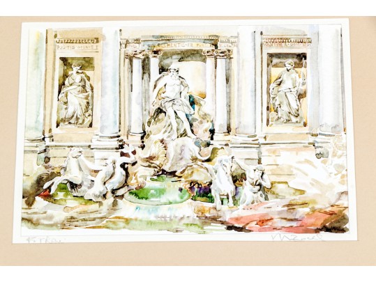 Contemporary Collection Original Watercolors, Italian Scenes