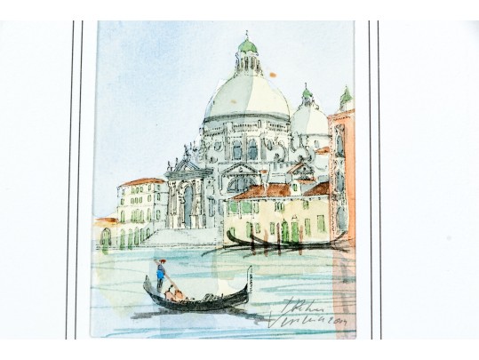 Contemporary Collection Original Watercolors, Italian Scenes