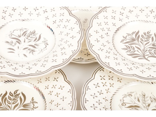 Set Of Ten English, Wedgewood China Plates