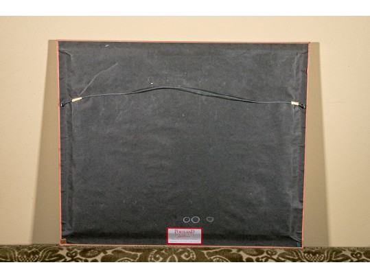 Signed Oil Pastel Of A Coastal Landscape