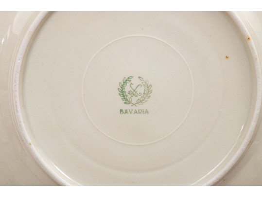 Set Of Six Bavaria Porcelain Dessert Plates