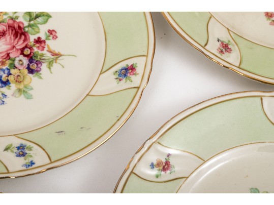 Set Of Six Bavaria Porcelain Dessert Plates