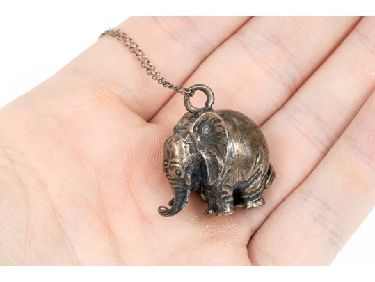 Sterling Silver Assorted Lot Of Charming Elephant Motif Jewelry Pieces