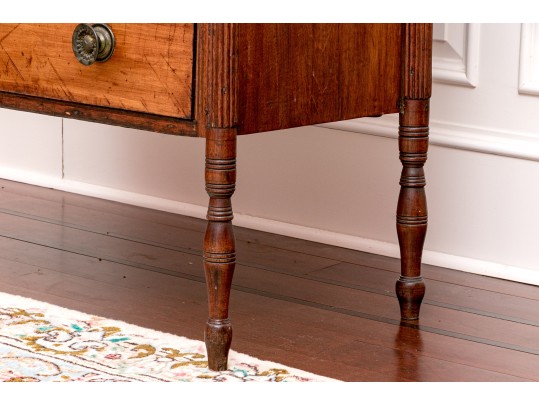 American Federal Cherry Chest, First Half 19th C. 