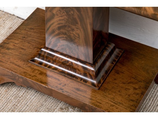 Antique Mahogany And Figured Wood Games Table 