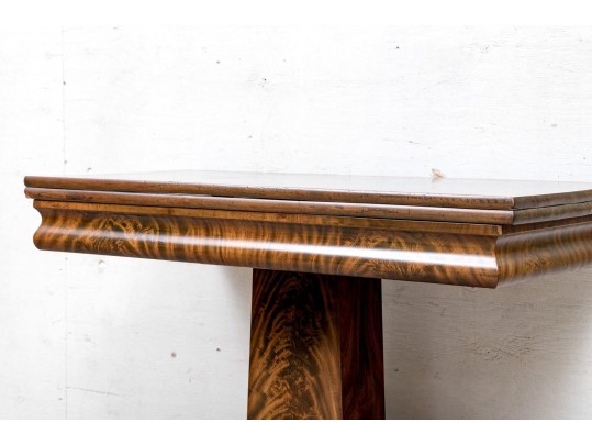 Antique Mahogany And Figured Wood Games Table 