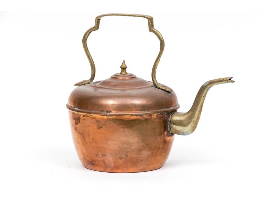 Antique Copper Tea Kettle