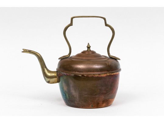 Antique Copper Tea Kettle