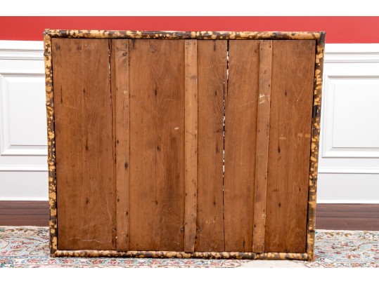 Antique 19th C. Bamboo Framed Glass Paneled Book Case