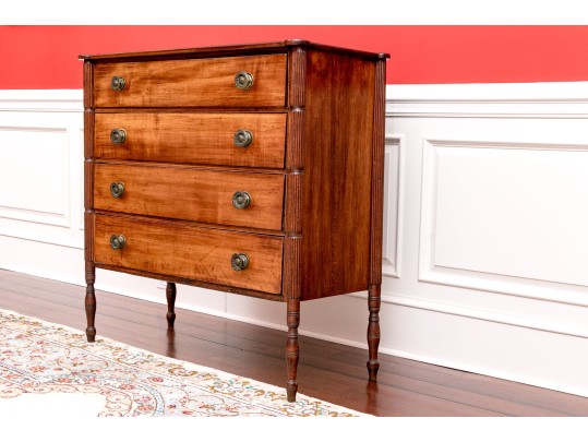 American Federal Cherry Chest, First Half 19th C. 