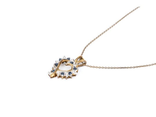 Sterling Silver Vermeil Classic Lot Of Blue And White CZ Jewelry Pieces