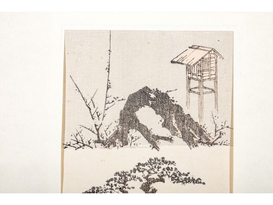 Collection Of Four Katsushika Hokusai (Japanese, 1760-1849) Woodblock Prints
