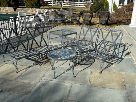 Six Piece Cast Aluminum Outdoor Patio Set