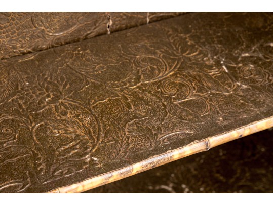 Antique 19th C. Bamboo Framed Glass Paneled Book Case