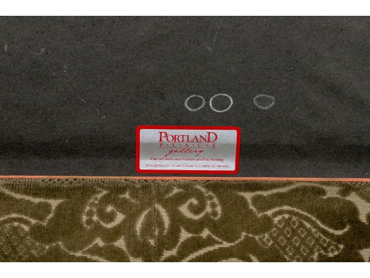 Signed Oil Pastel Of A Coastal Landscape