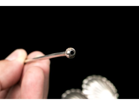 Set Of Six Vintage Sterling Silver Iced Tea Spoons, 2.09 Ozt.