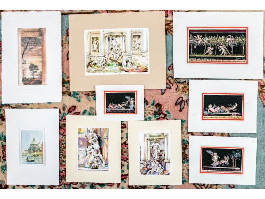 Contemporary Collection Original Watercolors, Italian Scenes