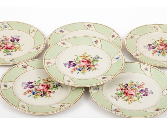Set Of Six Bavaria Porcelain Dessert Plates