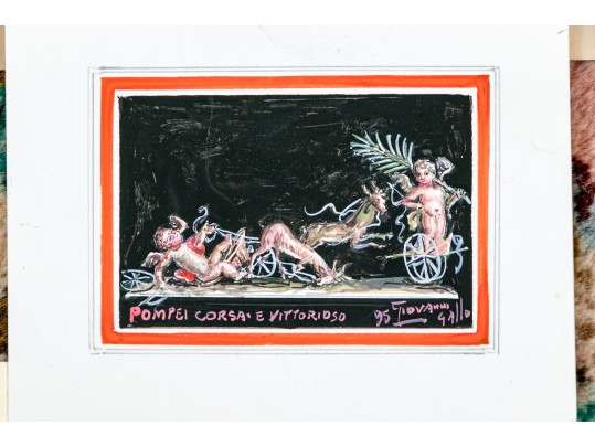 Contemporary Collection Original Watercolors, Italian Scenes