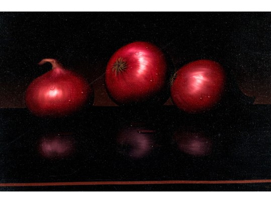Al Jackson (Am. 1940-2001) Oil On Canvas, Red Onions