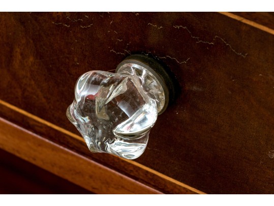 Quality English Marquetry Inlaid Console Table