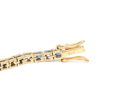 Sterling Silver Vermeil Classic Lot Of Blue And White CZ Jewelry Pieces