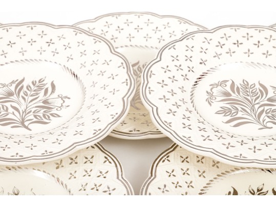 Set Of Ten English, Wedgewood China Plates