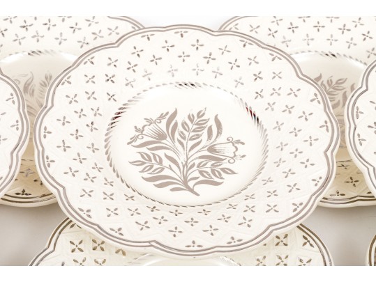 Set Of Ten English, Wedgewood China Plates