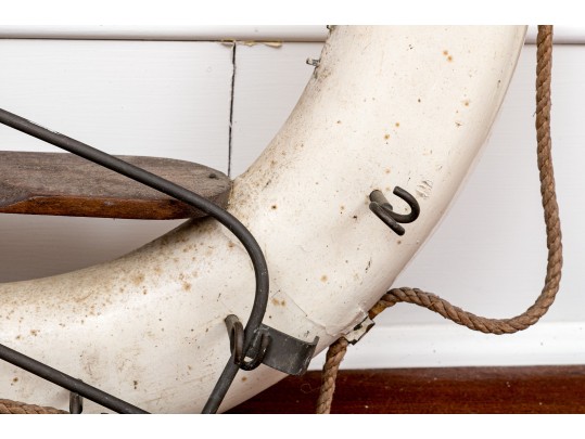 Semi-Antique Life Bouy, Marked SOS