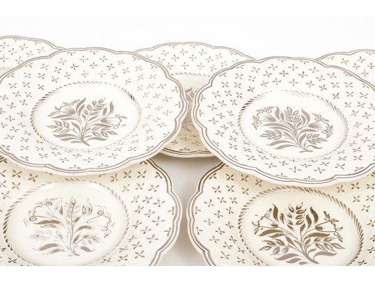 Set Of Ten English, Wedgewood China Plates