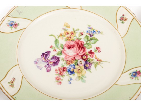 Set Of Six Bavaria Porcelain Dessert Plates