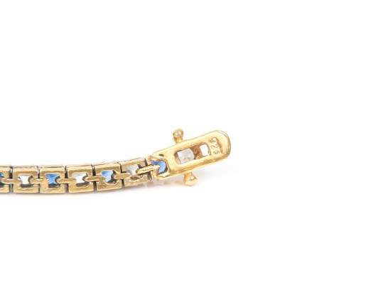 Sterling Silver Vermeil Classic Lot Of Blue And White CZ Jewelry Pieces