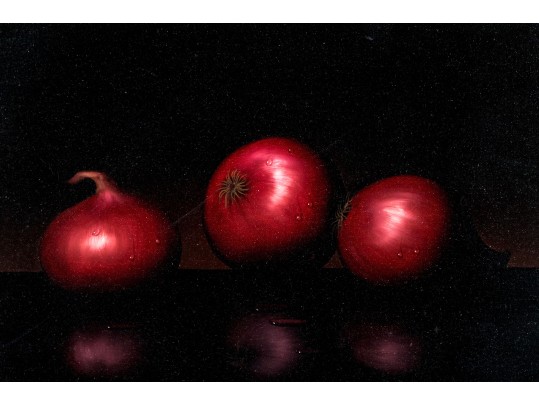 Al Jackson (Am. 1940-2001) Oil On Canvas, Red Onions