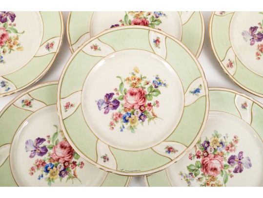 Set Of Six Bavaria Porcelain Dessert Plates