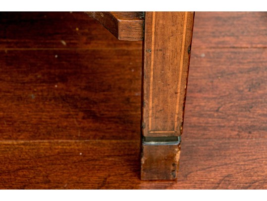 Quality English Marquetry Inlaid Console Table