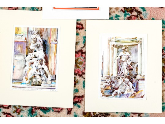 Contemporary Collection Original Watercolors, Italian Scenes