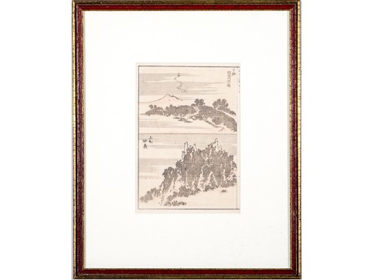 Collection Of Four Katsushika Hokusai (Japanese, 1760-1849) Woodblock Prints